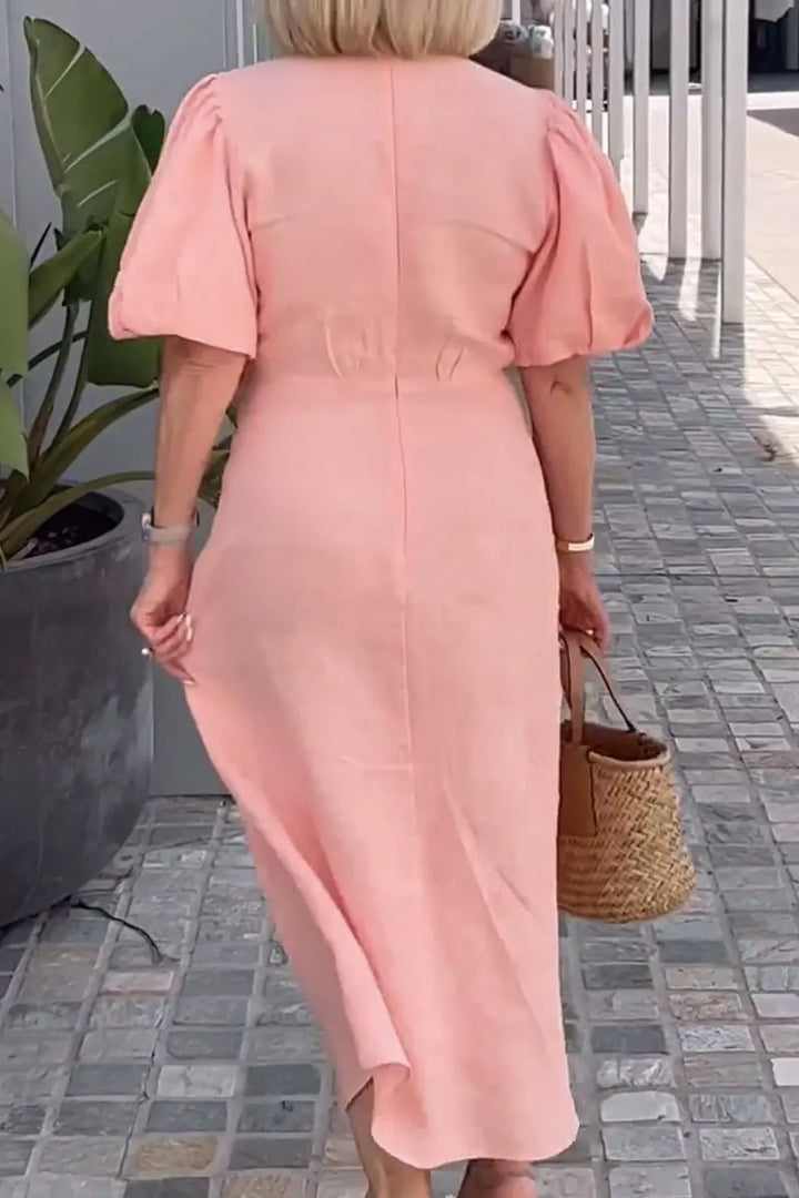 Claire Relaxed Tie Waist Midi Dress