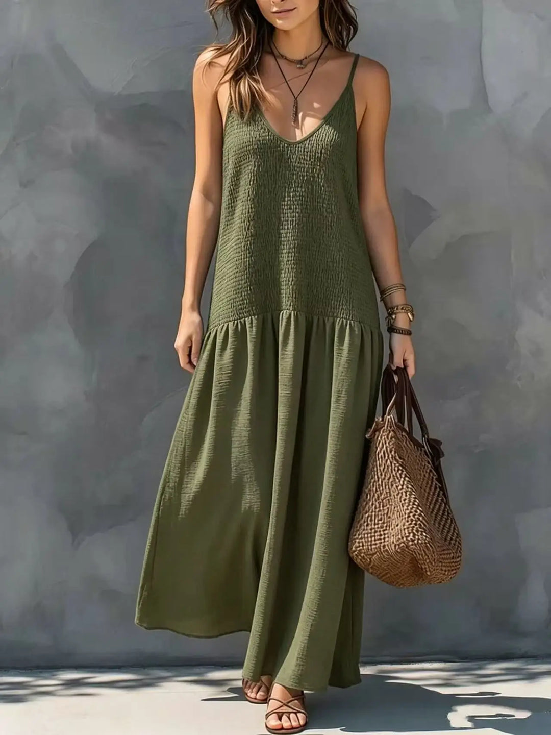 Tacia Sophisticated Boho Maxi Dress