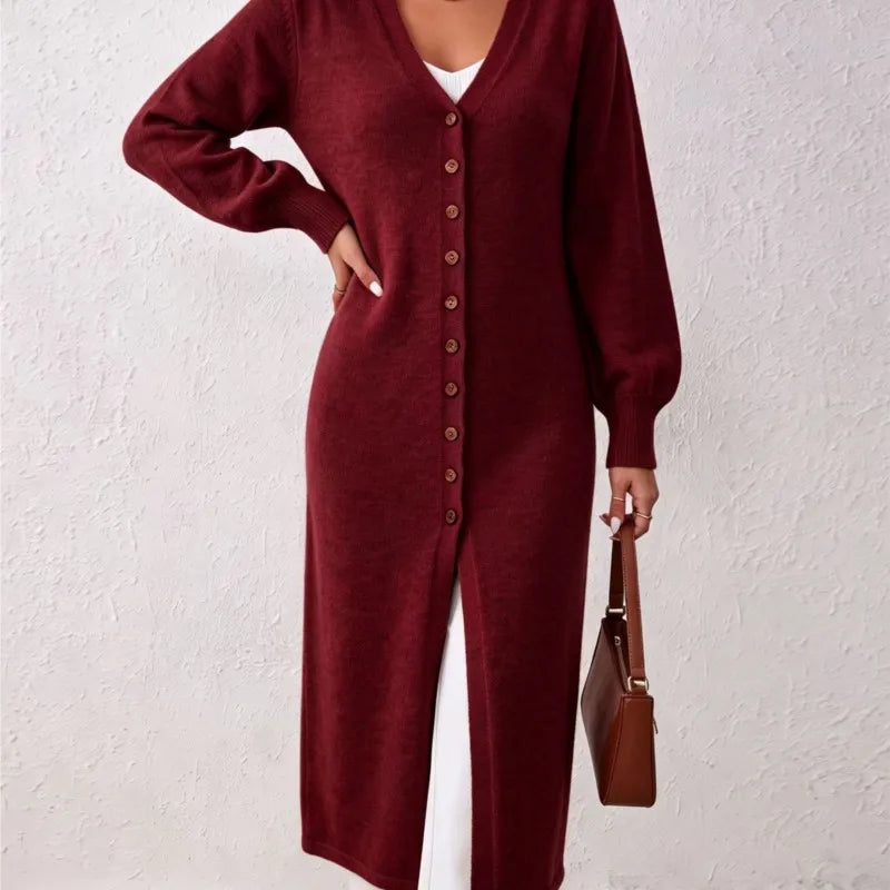 Elodie Long Ribbed Cardigan