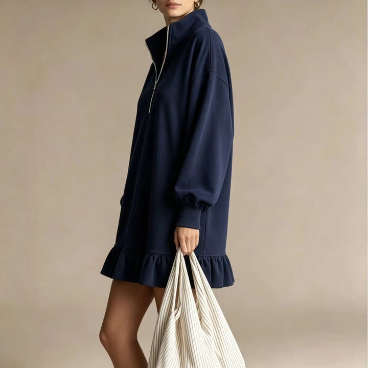 Karina Ruffle Hem Mini Dress