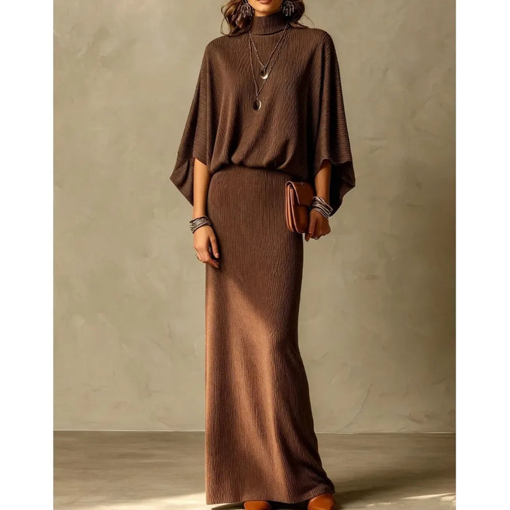 Wilhelmina Ribbed Knit Skirt Set