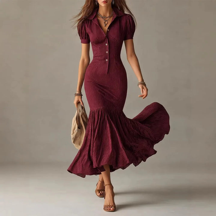 Isabeau Button Front Shirt Dress