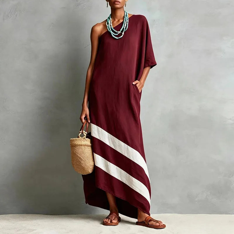 Sorina One Shoulder Maxi Dress