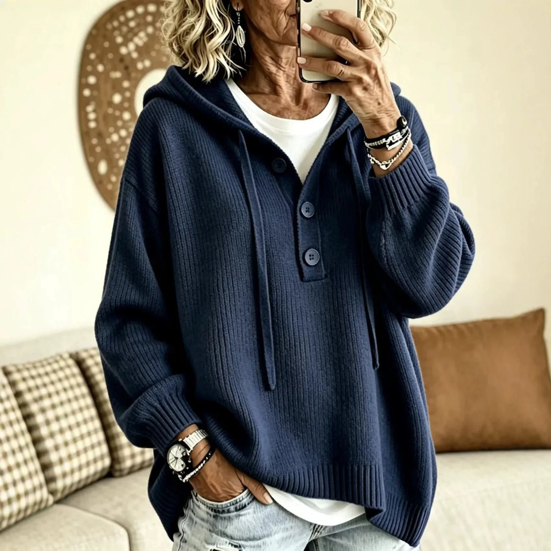 Priya Drawstring Hood Sweater