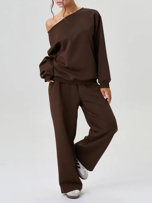 Ariadne Off Shoulder Tracksuit Set