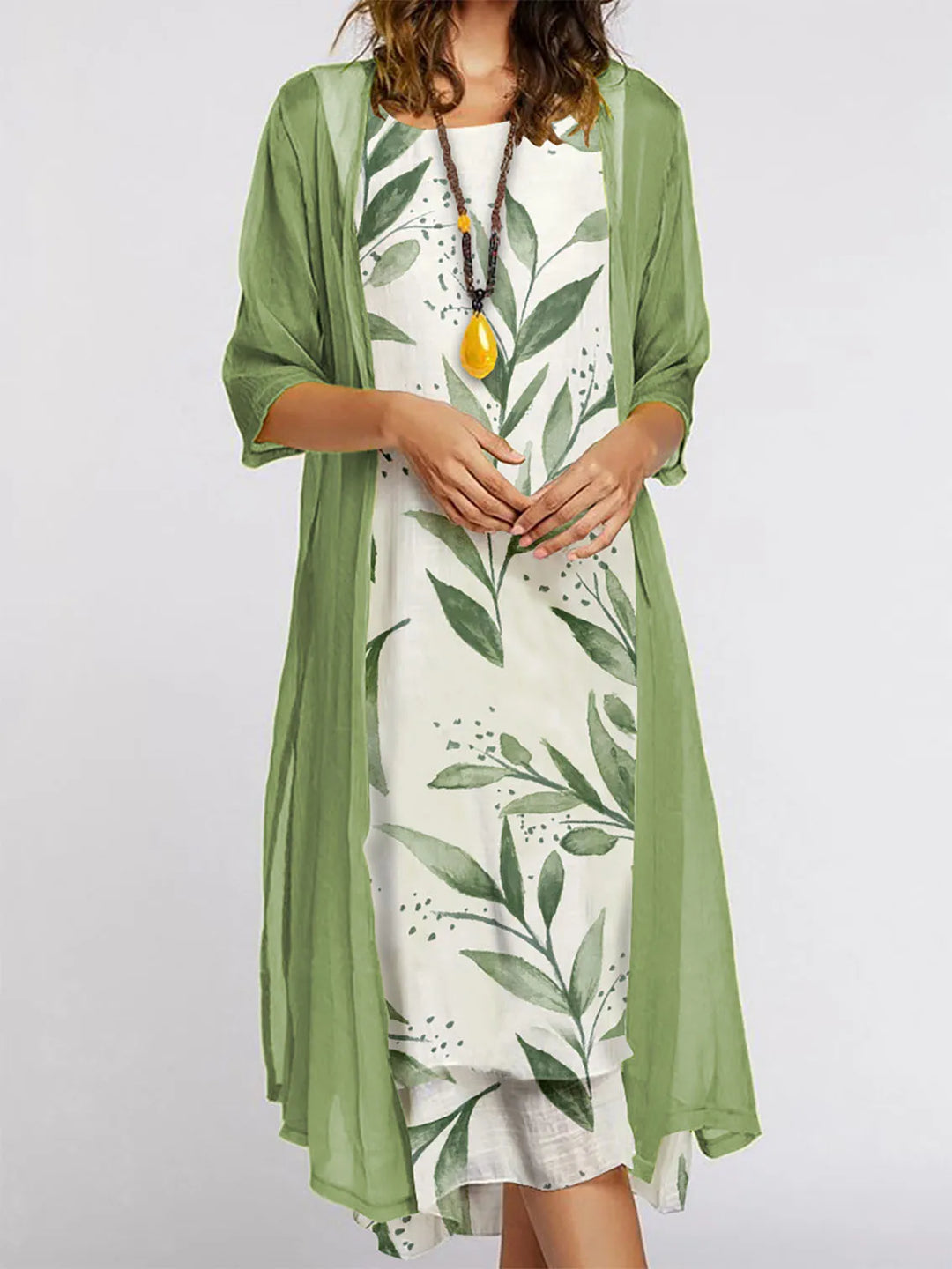 Margot Floral Cardigan Midi Dress
