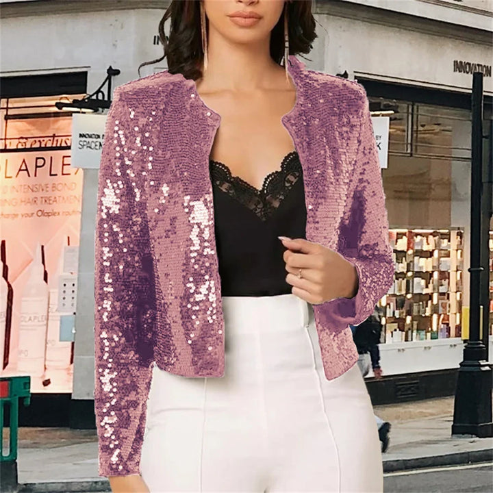 Marisette Sequin Crop Jacket