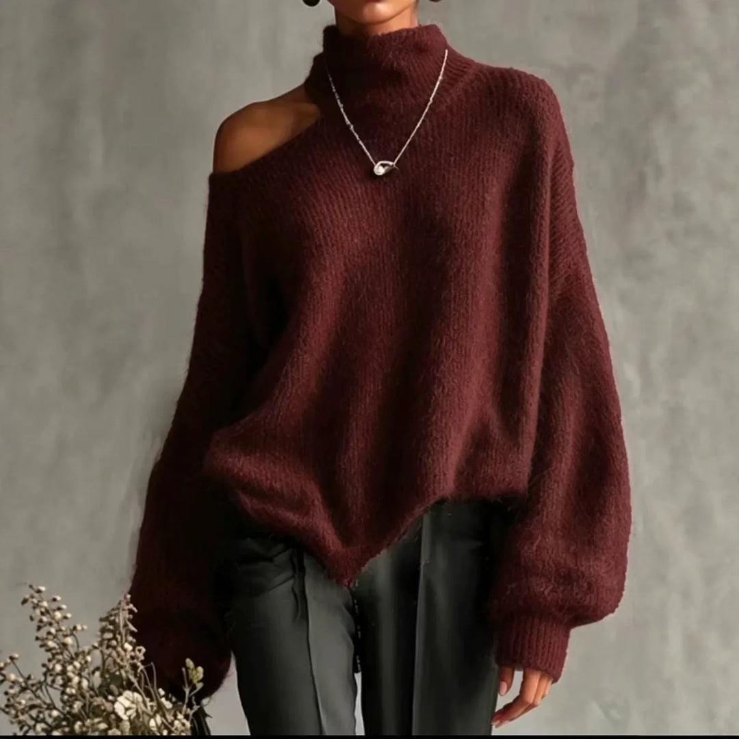 Winslet Cutout Shoulder Sweater