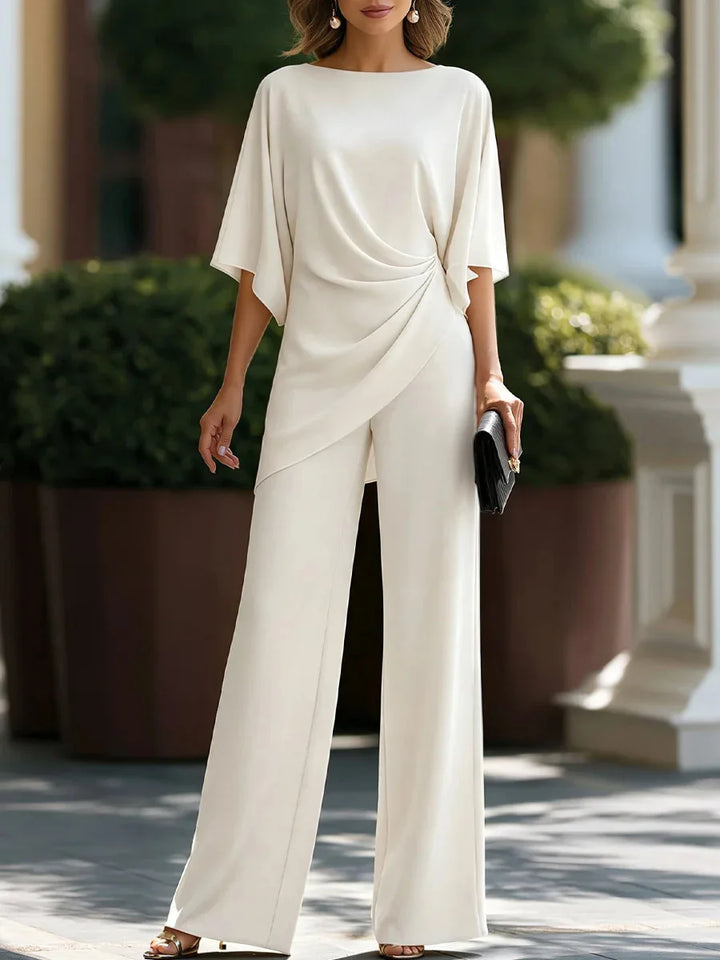 Vesper Draped Hem Trouser Set