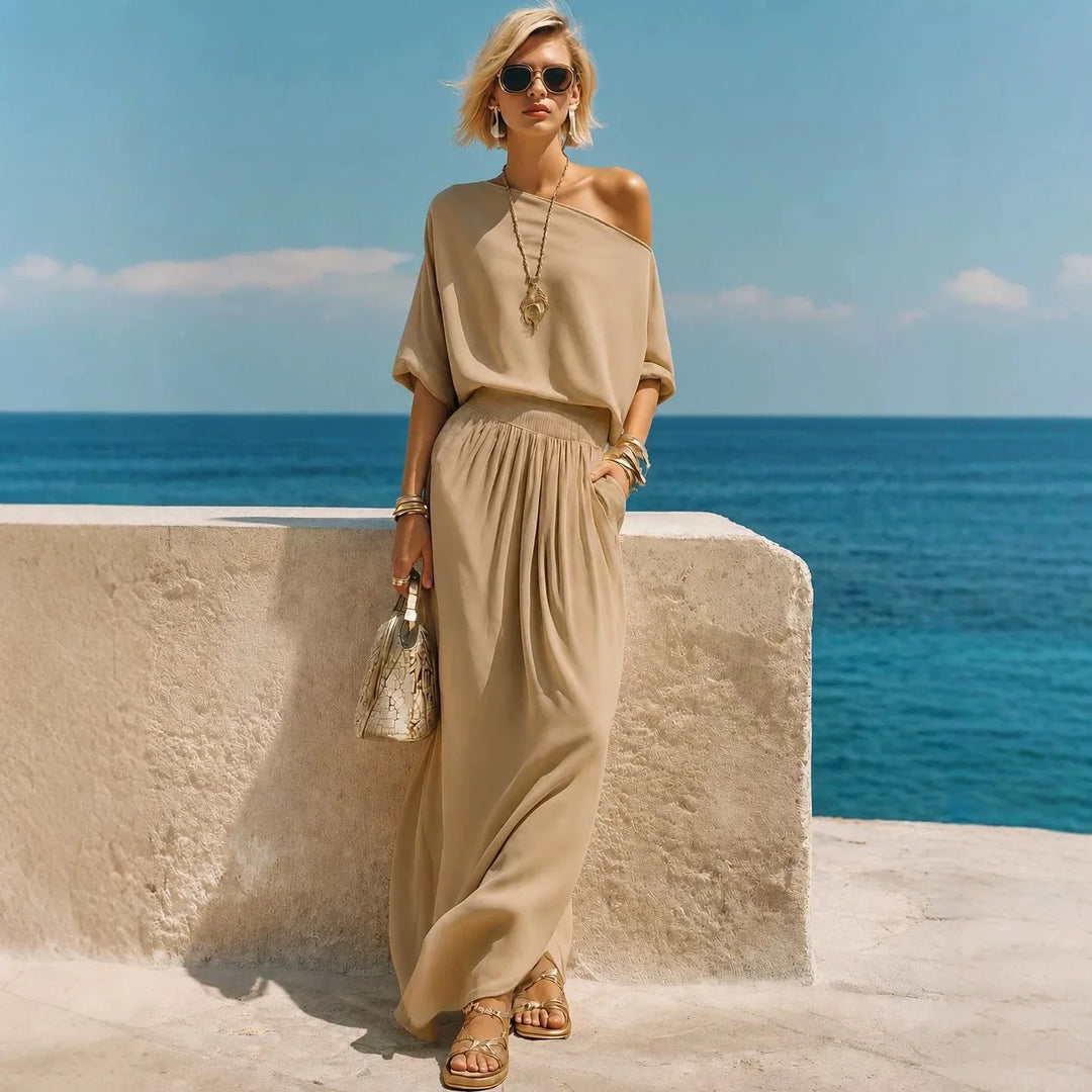 Arlette Off Shoulder Maxi Skirt Set