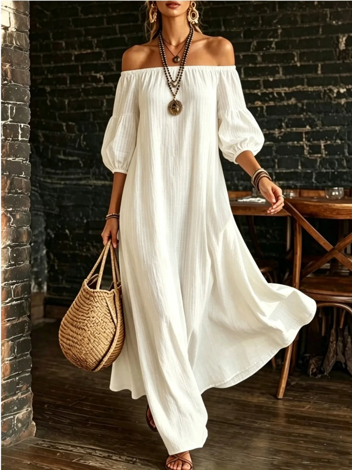 Lorielle Off Shoulder Maxi Dress