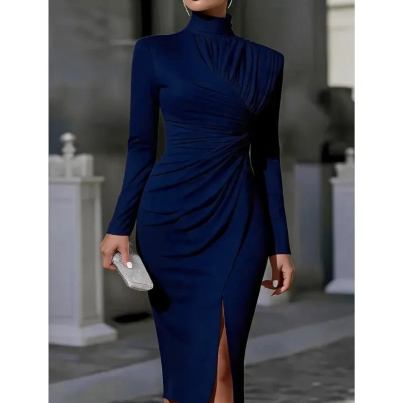 Arlina Ruched Midi Dress