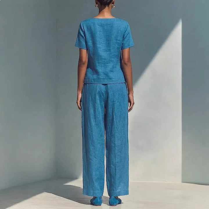 Penelope Button Front Trouser Set