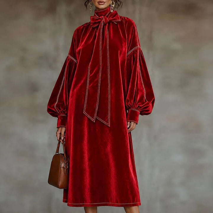 Cressida Bow Tie Maxi Dress