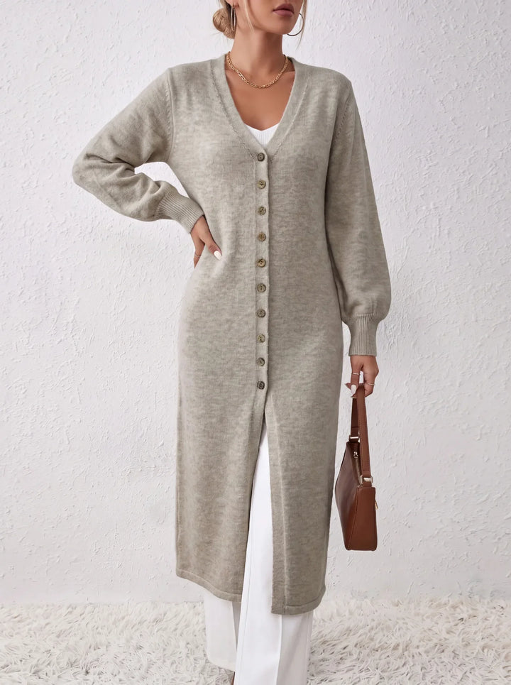 Elodie Long Ribbed Cardigan