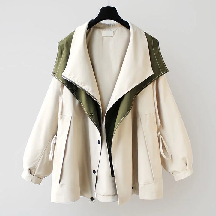 Winona Contrast Collar Trench