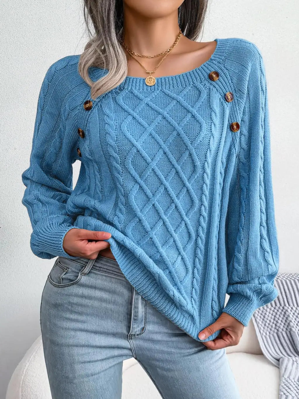 Marielena Square Neck Sweater