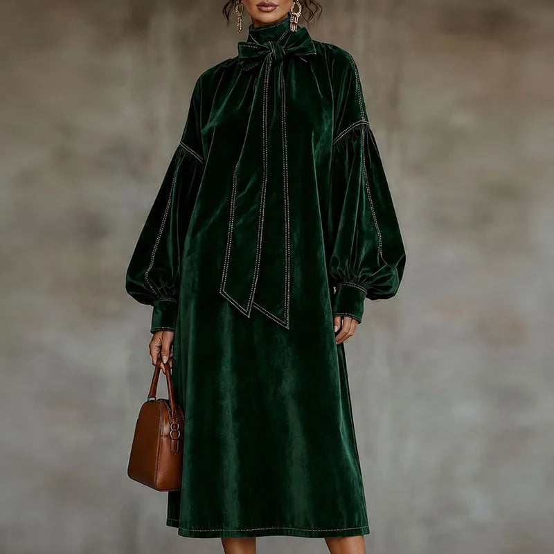Cressida Bow Tie Maxi Dress
