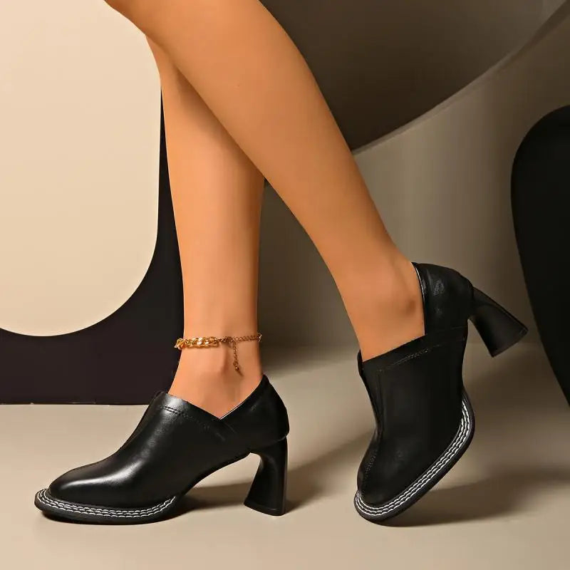 Rosalind Contrast Stitch Loafers
