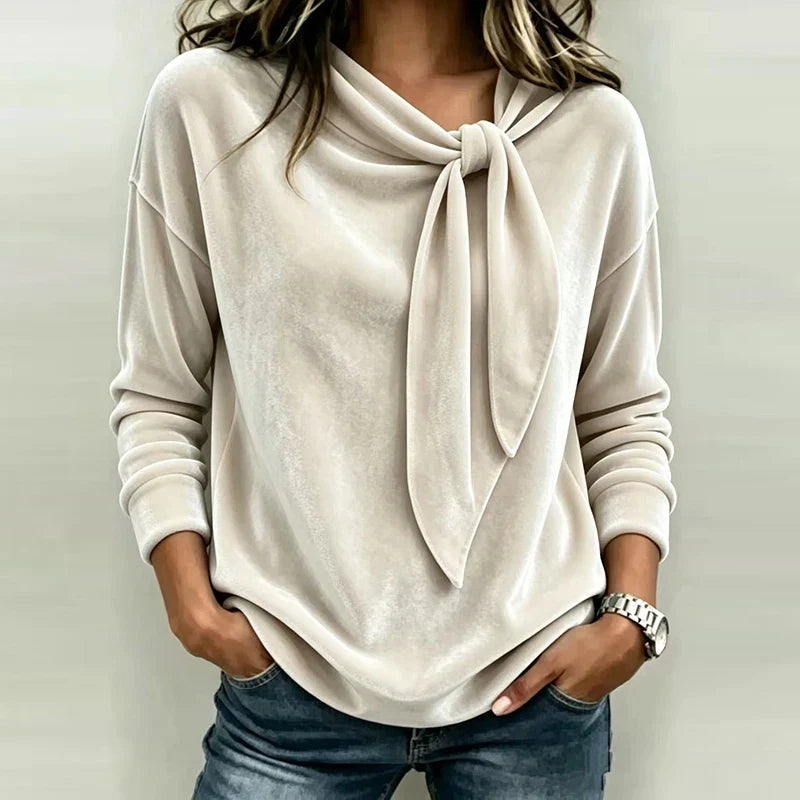 Marguerite Bow Neck Pullover