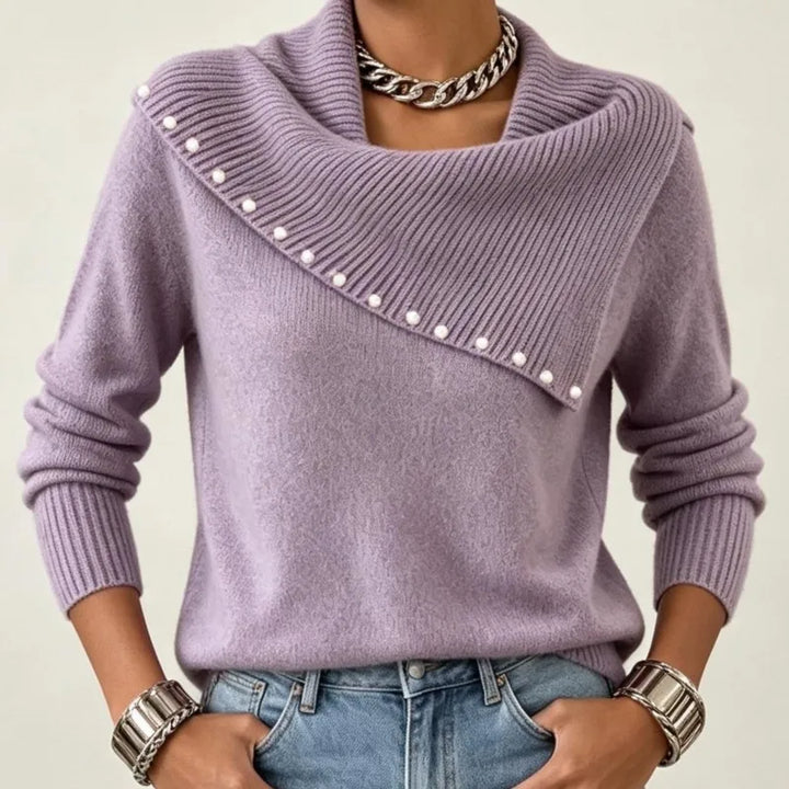 Amara Scarf Collar Sweater
