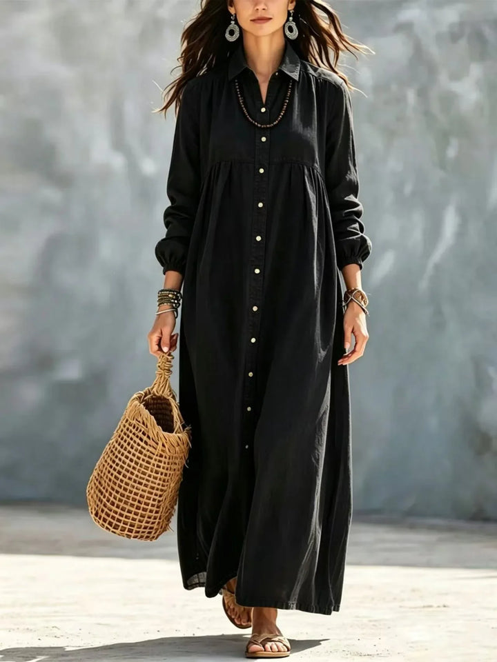 Florence Button Front Maxi Dress