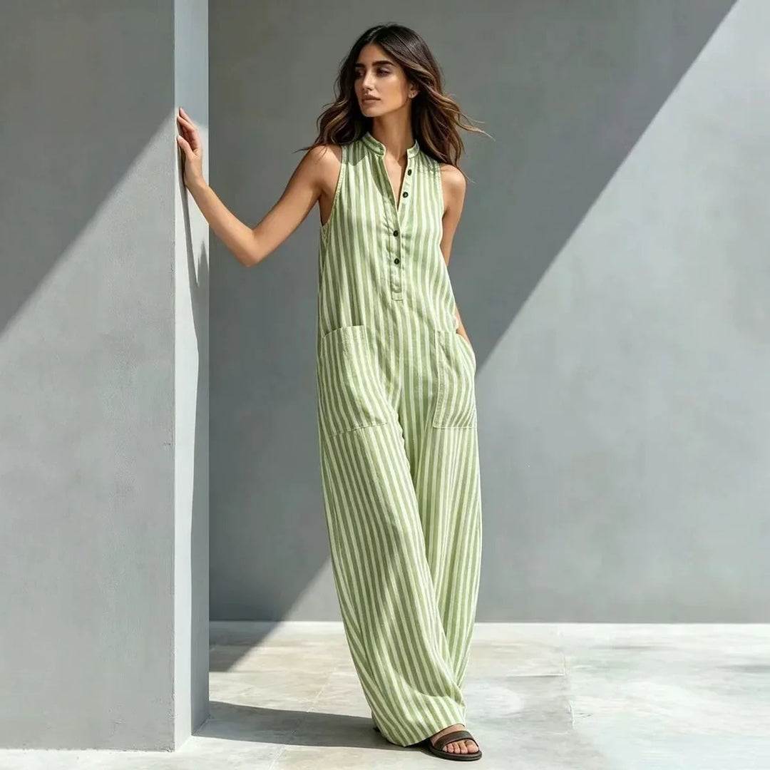 Ismera Striped Wide Leg Jumpsuit