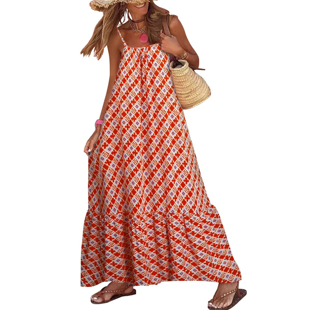 Dania Mosaic Print Maxi Dress