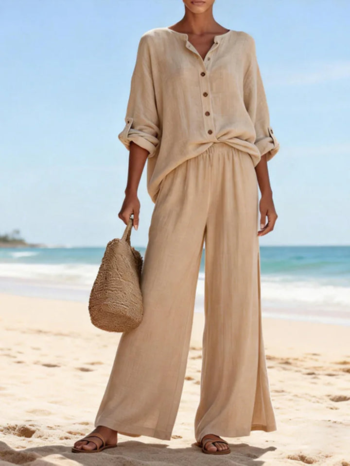 Aizel Casual Summer Trouser Set