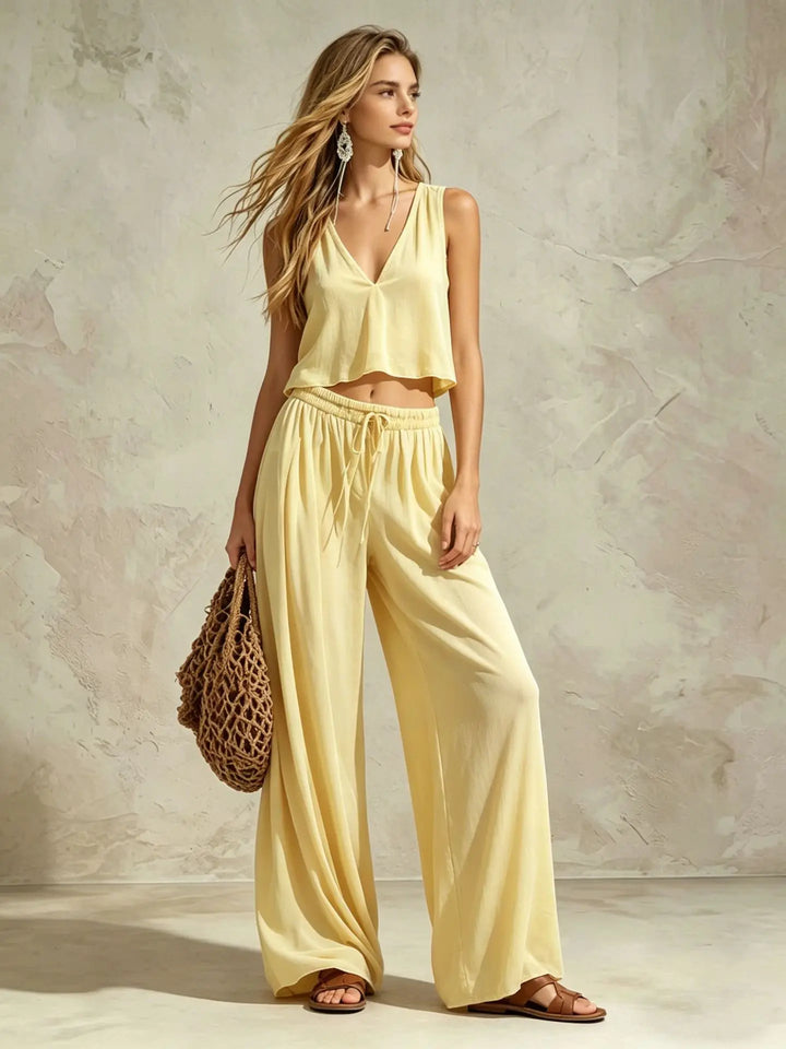 Coris Wide Leg TwoPiece Set