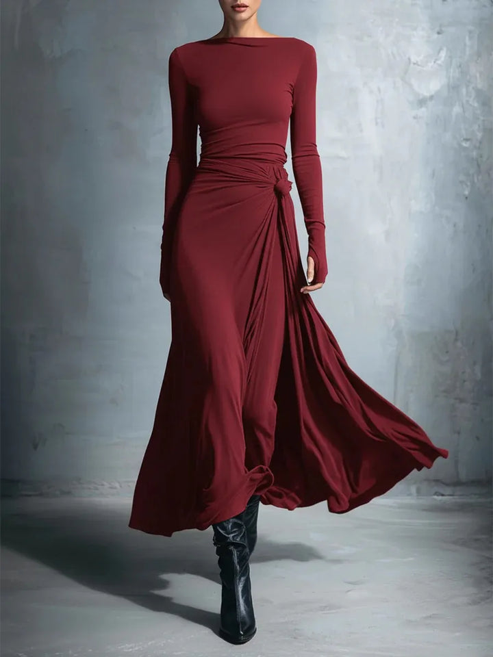 Serana Twisted Waist Maxi Dress