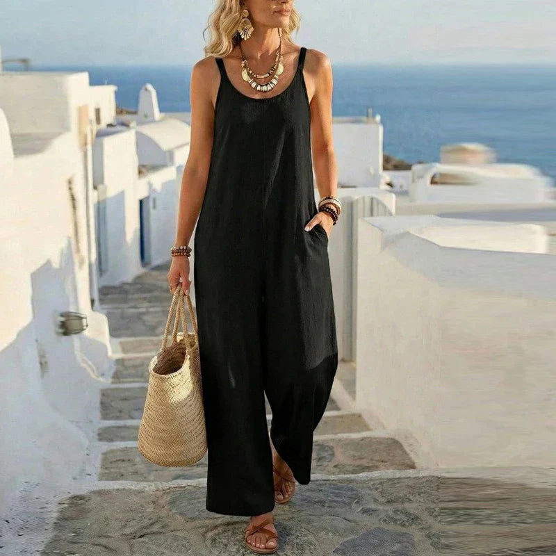 Daisy Breezy Spaghetti Strap Jumpsuit