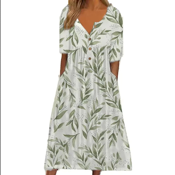 Calantha Floral Print Maxi Dress