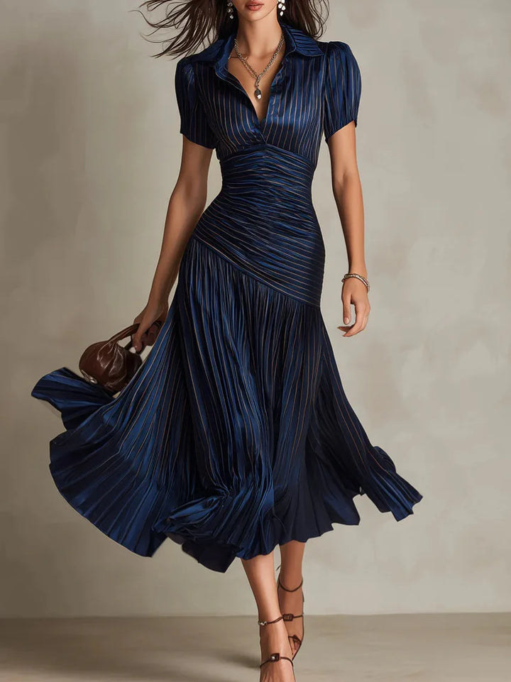 Helena Pleated Midi Dress