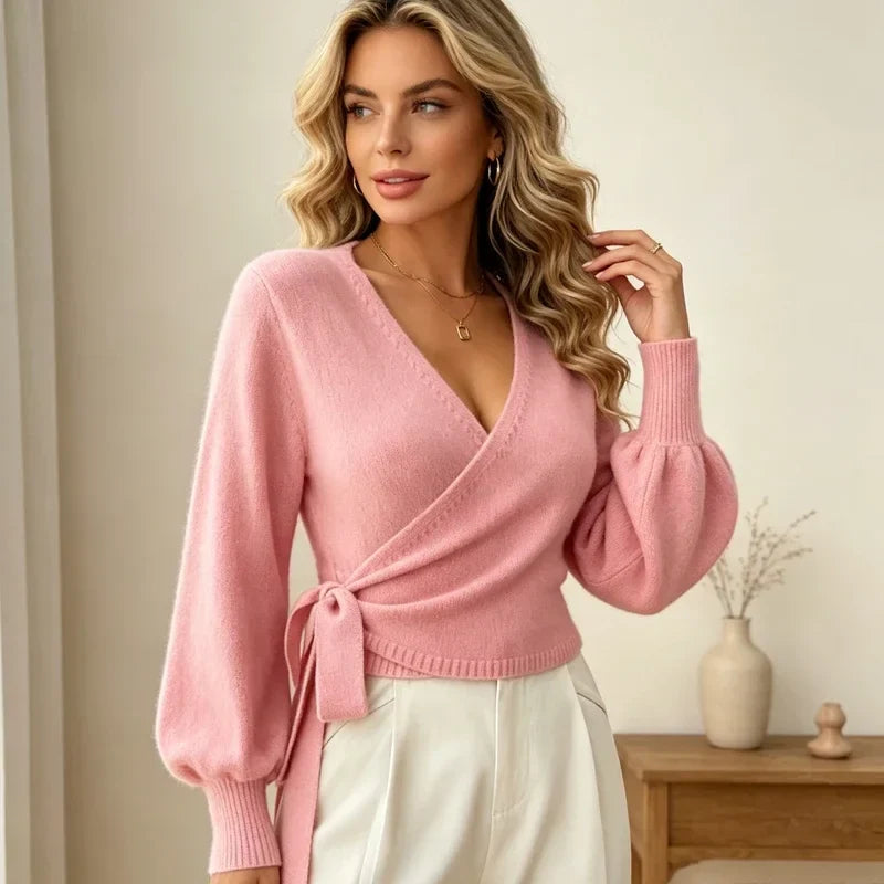 Isadora Wrap Front Sweater