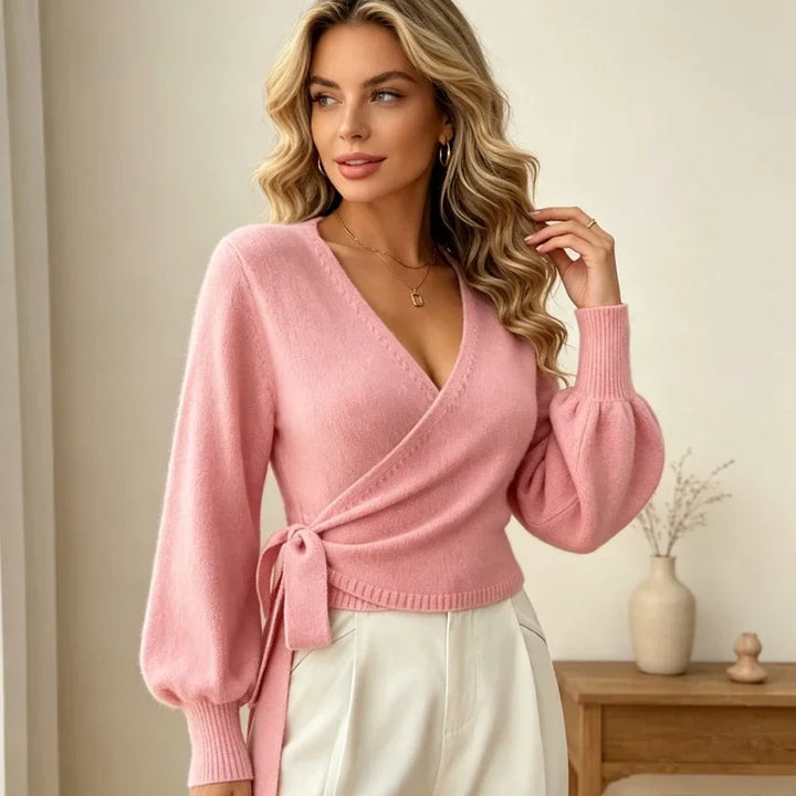 Isadora Wrap Front Sweater