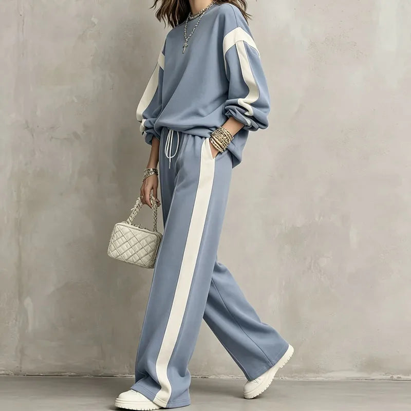 Halston Color Block Two Piece Set