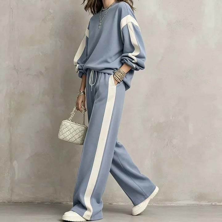 Halston Color Block Two Piece Set