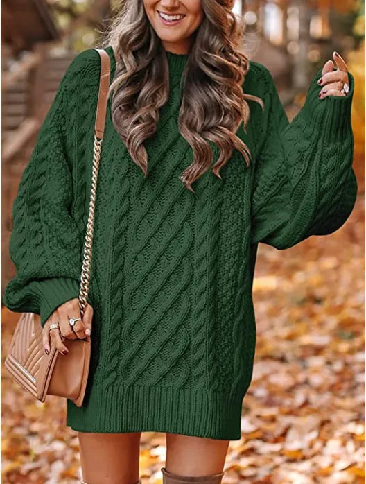 Fenwick Cable Knit Sweater Dress