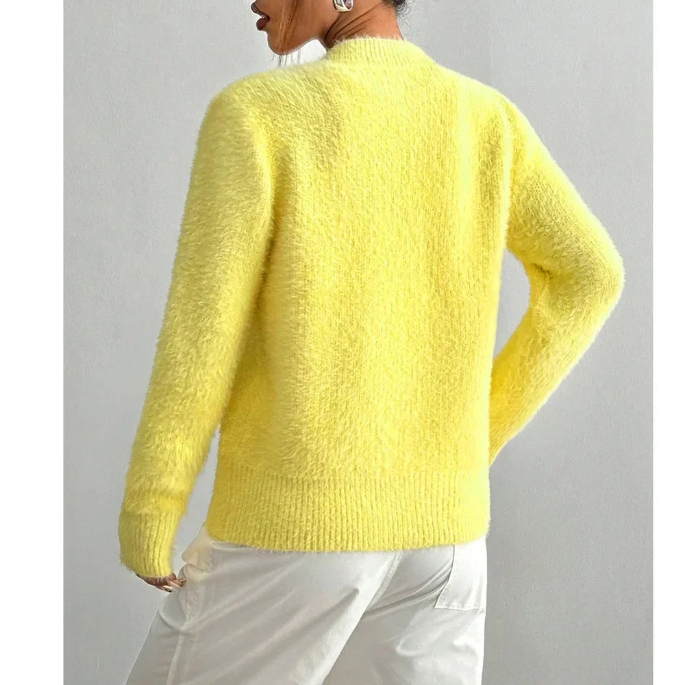 Paloma Fuzzy Knit Cardigan