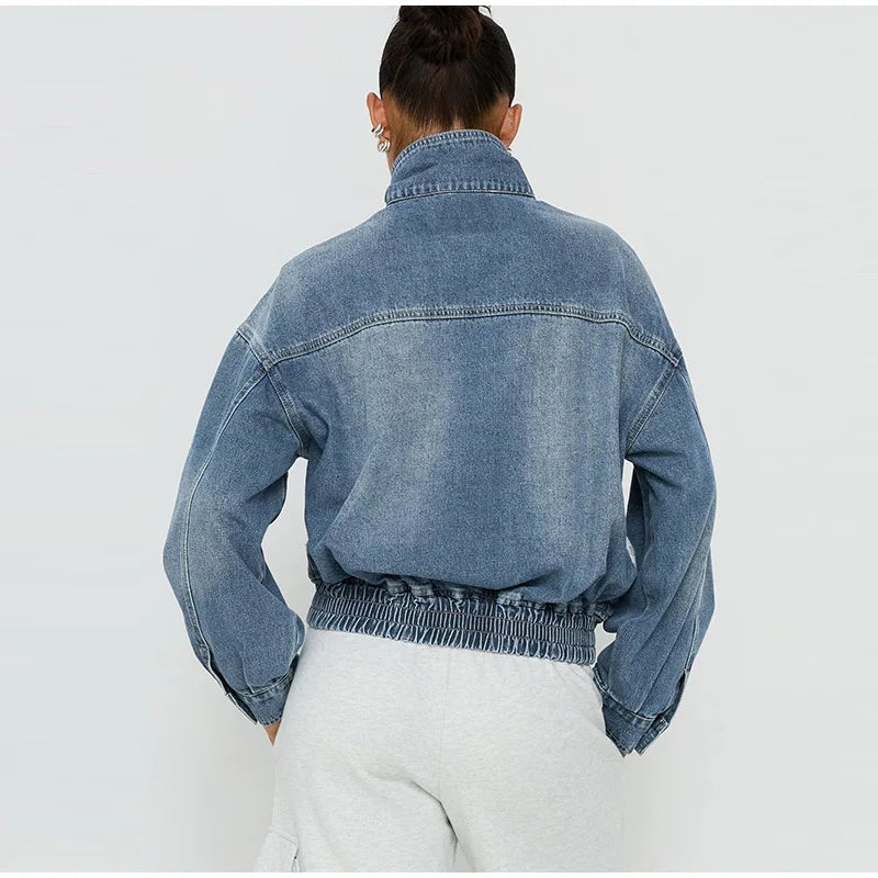 Violetta Cropped Denim Jacket