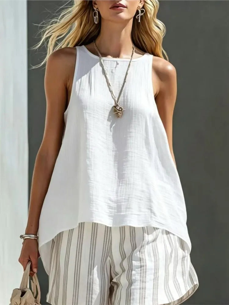 Miraline Striped Two-Piece Outfit