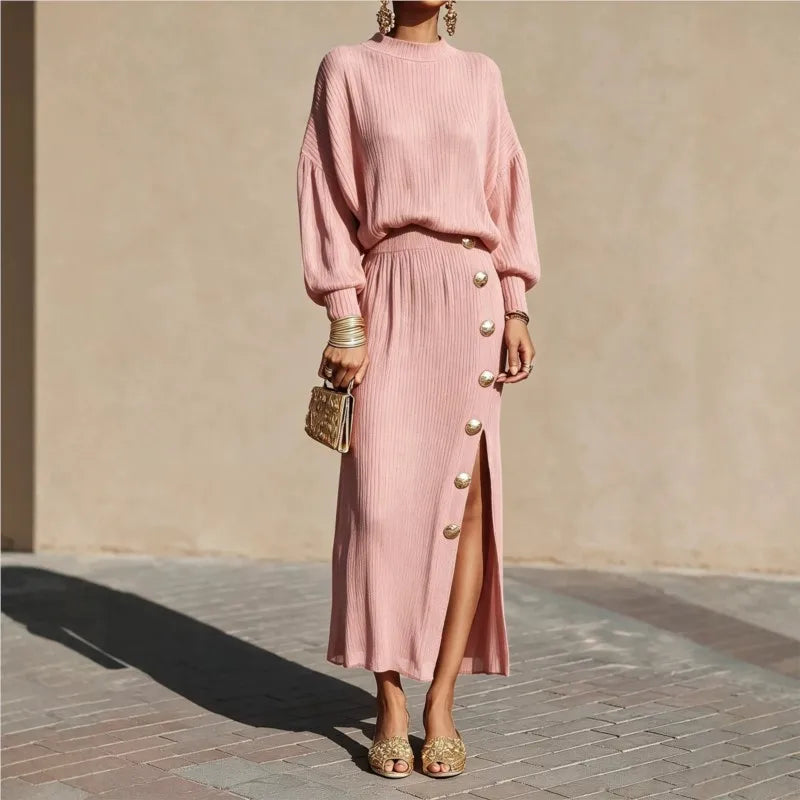 Cordelia Balloon Sleeve Sweater Dress