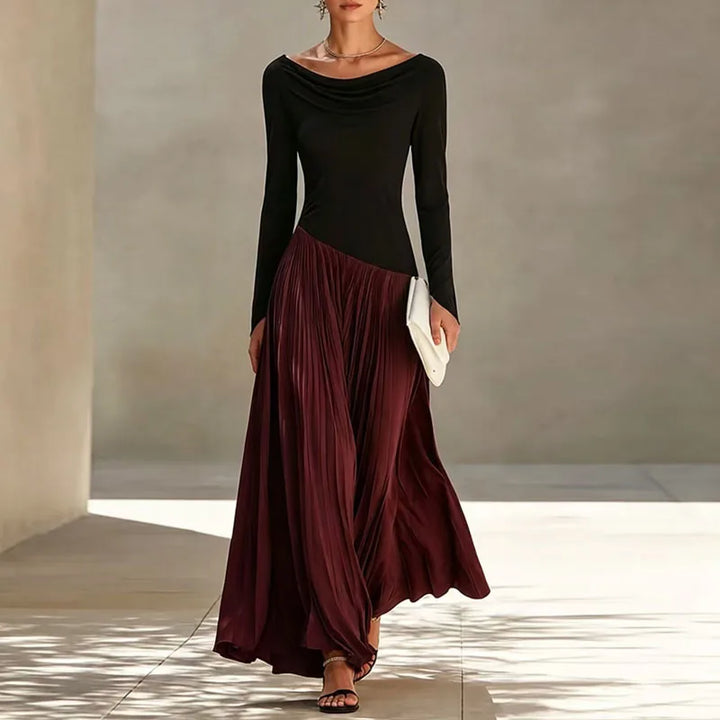 Mylene Flowing Draped Maxi Dress