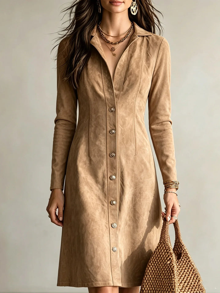 Keltie Button Front Shirt Dress