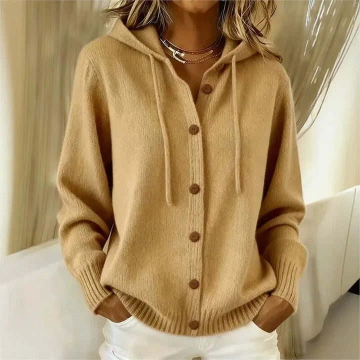 Genevieve Hooded Knit Cardigan