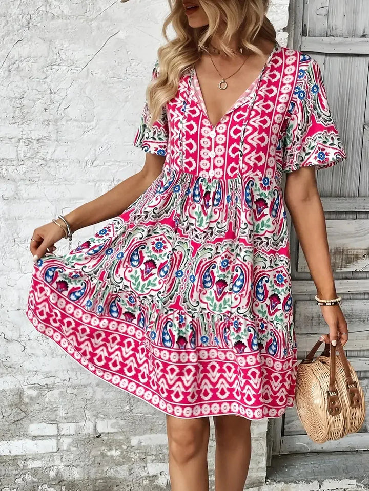 Fiora Bohemian Mini Dress