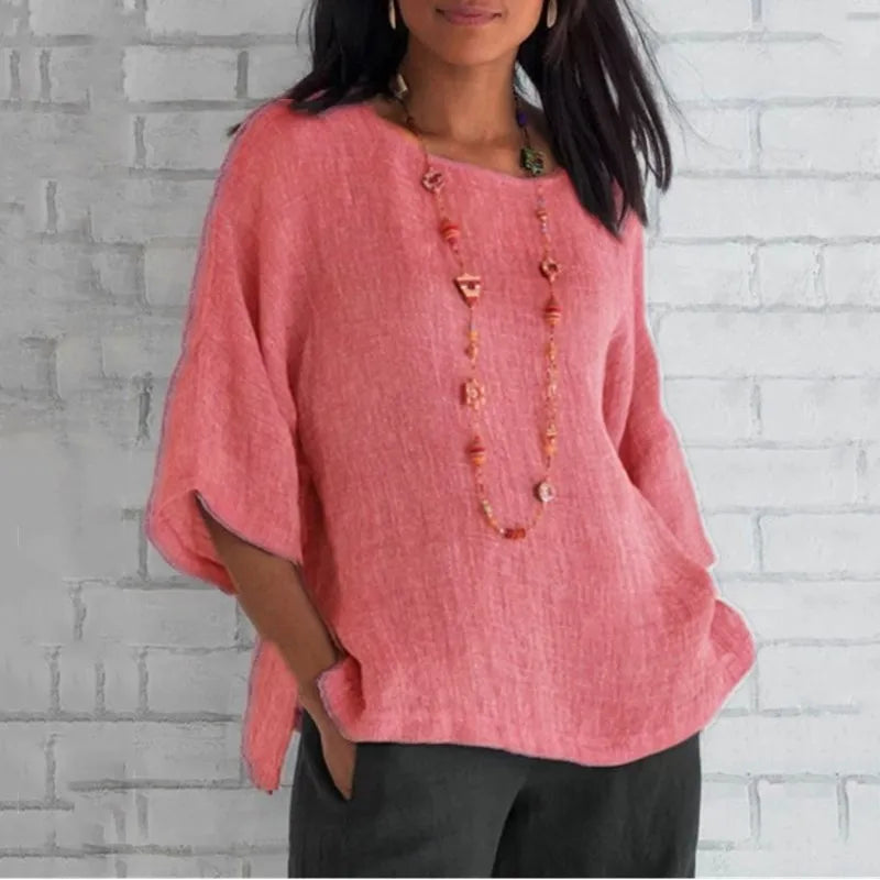 Elissea Relaxed Cotton Blouse