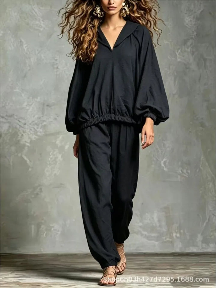 Amaris Lantern Sleeve Lounge Set