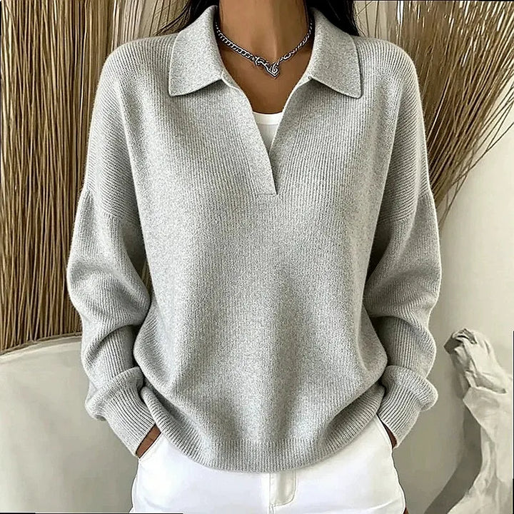 Selene Ribbed Knit Polo